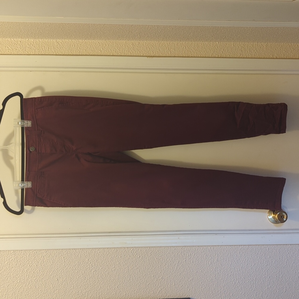 Market & Spruce Size 6 Dark Red Skinny Pants